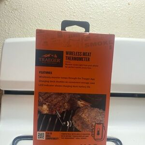 Wireless Meat Thermometer — Orange